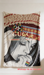 Gucci Quilled Native Tapestry Papercraft Gucci throw Blanket IMG_2712